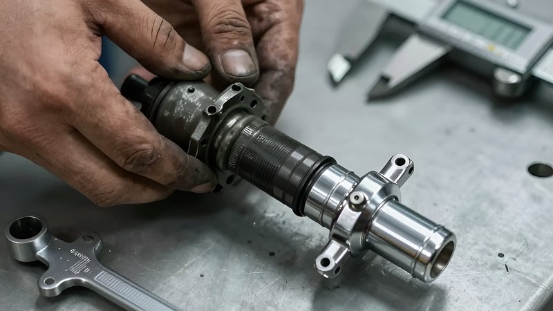 Сравнение изношенной и новой детали для соблюдения регламента замены форсунок Shacman